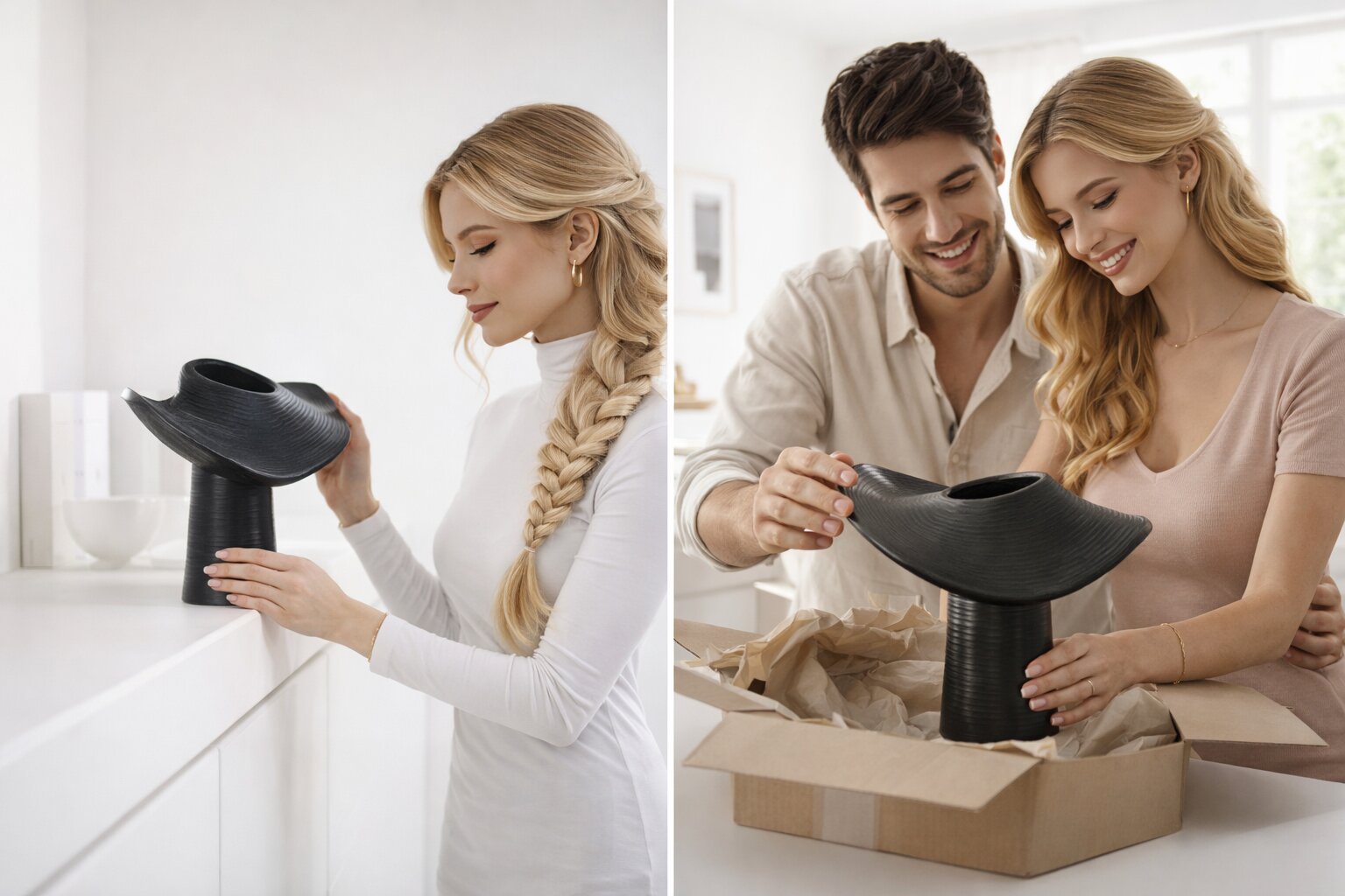 современная скульптура малых форм в интерьере — деталь композиции